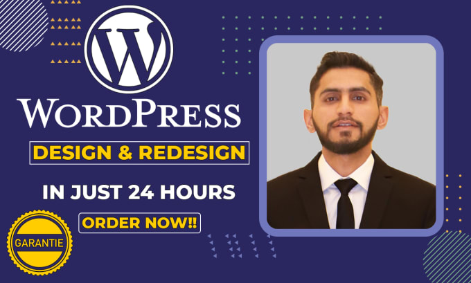 Gig Preview - Build wordpress website , clone, redesign, design , wordpress website