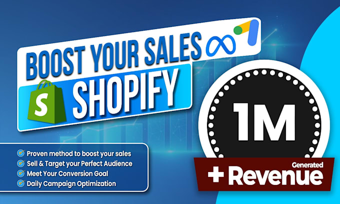 Gig Preview - Boost your shopify sales with meta ads and google ads