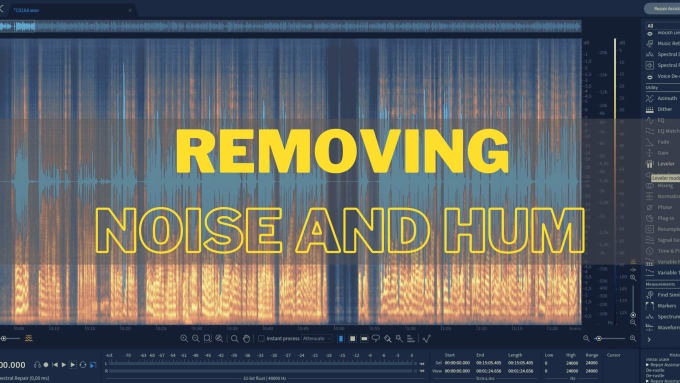 Gig Preview - Remove background noise and hum from your audio