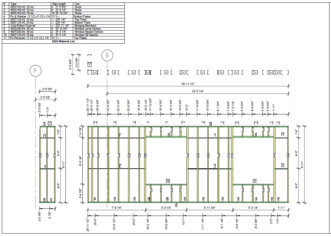 Gig Preview - Make light gauge steel design and fabrication drawings by mwf, ssf, vertex bd