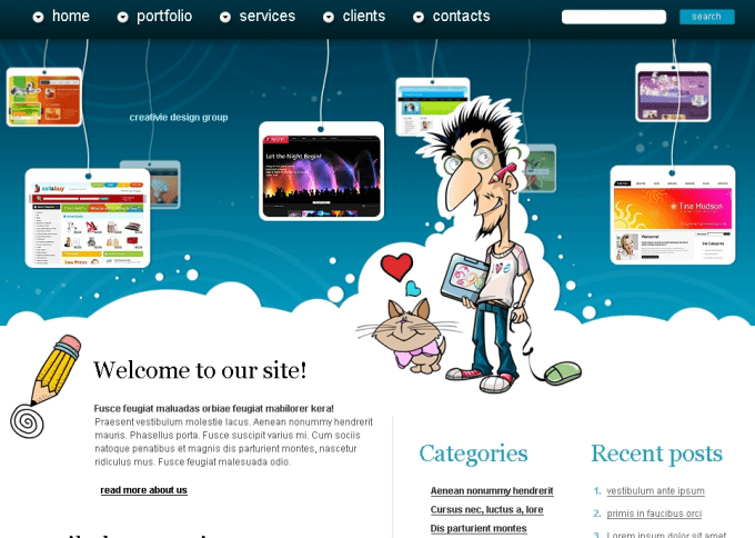 Gig Preview - Create 4 responsive html pages website