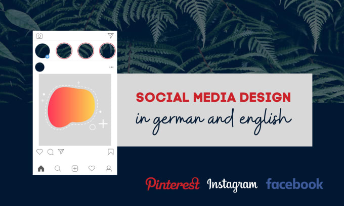 Gig Preview - Be your german graphic and social media designer