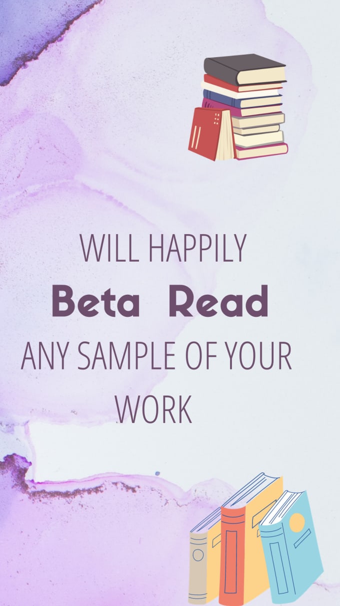 Gig Preview - Beta read your work in less than a week