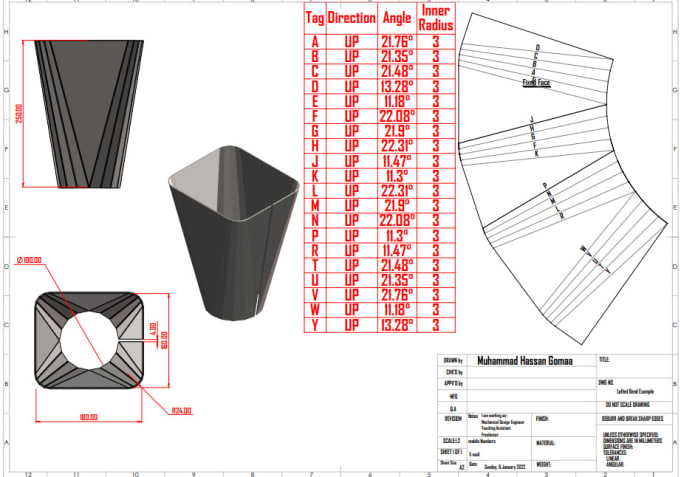 Gig Preview - Make a dxf or a dwg file for laser cut