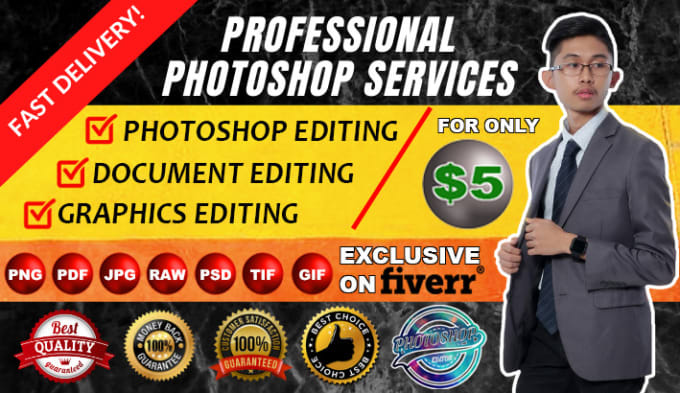 Gig Preview - Do any photoshop editing work professionally within 24 hours