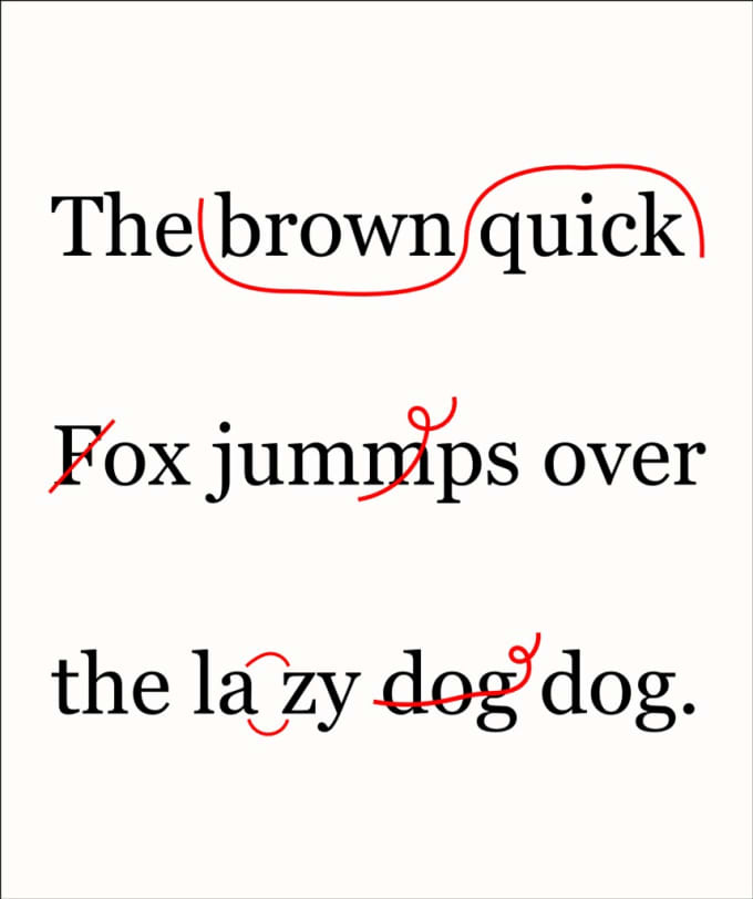 Gig Preview - Proofread your document and provide suggestions