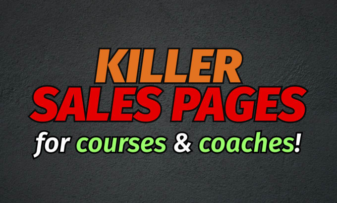 Gig Preview - Write killer sales pages for courses and coaches