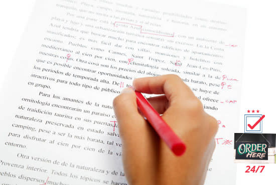 Gig Preview - Proofread and edit your english book, article, documents and manuscript