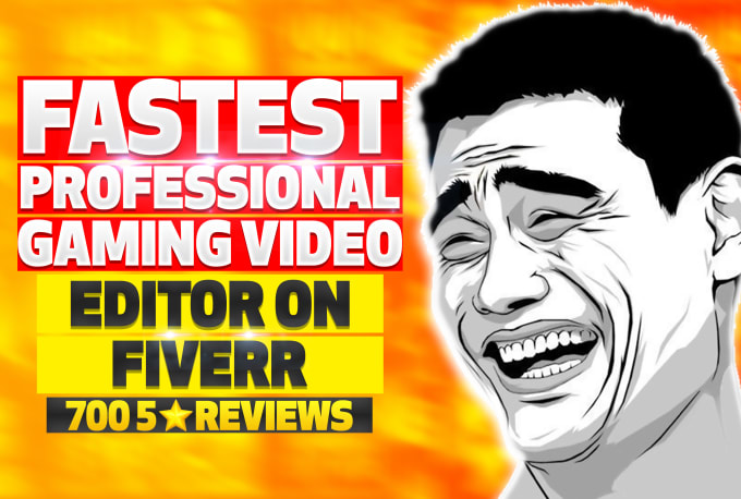 Bestseller - do funny gaming video editing in 24 hours for youtube