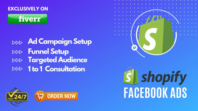 Gig Preview - Create and setup shopify facebook ads campaign