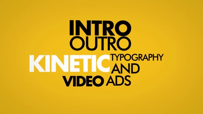 Bestseller - make kinetic typography video for website, ads or social media