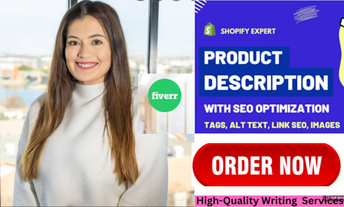 Gig Preview - Write SEO converting shopify product descriptions for your store