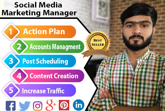 Bestseller - be your professional social media manager for facebook,instagram,twitter