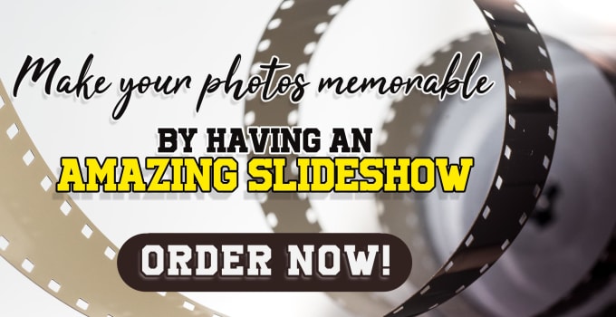 Gig Preview - Create an amazing slideshow video with your photos