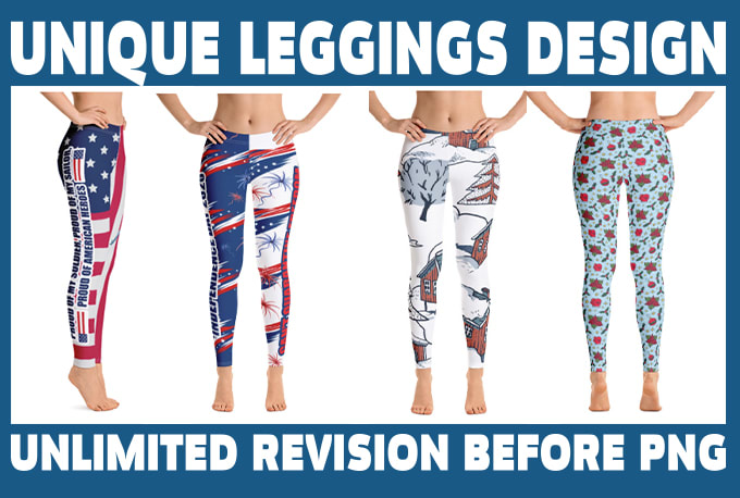 Gig Preview - Make eye catchy custom leggings design for any platform