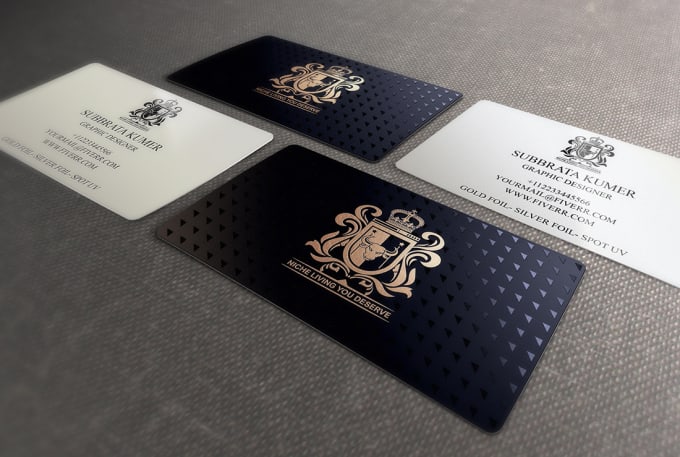 Gig Preview - Design spot uv and your luxury minimalist business card