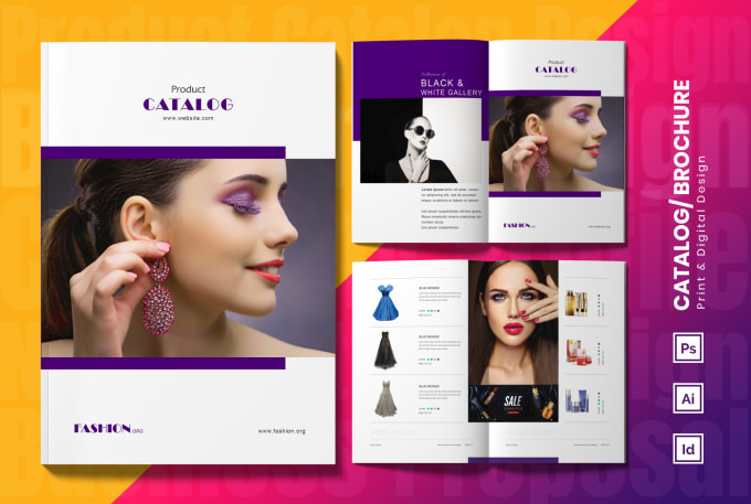 Gig Preview - Do indesign product catalog, brochure, company profile, logo, and sales catalog