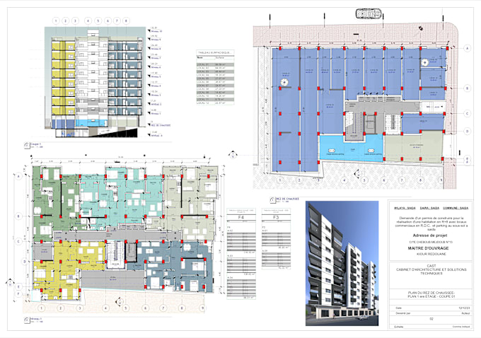 Gig Preview - Draw architectural plans using  revit and autocad