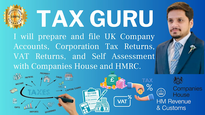 Gig Preview - File UK company accounts, vat and self assessment return with hmrc