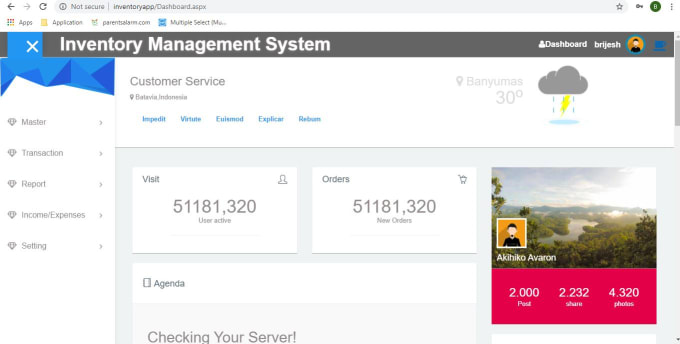 Gig Preview - Deliver erp inventory or stock management system