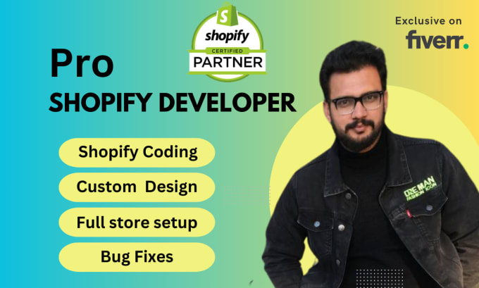 Gig Preview - Be your shopify developer and redesign the shopify store