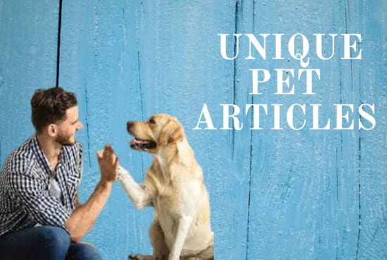 Gig Preview - Write engaging content about pets