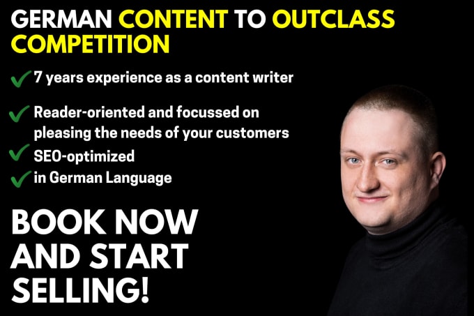 Gig Preview - Seo business content writing in german to outclass competition in b2b and tech