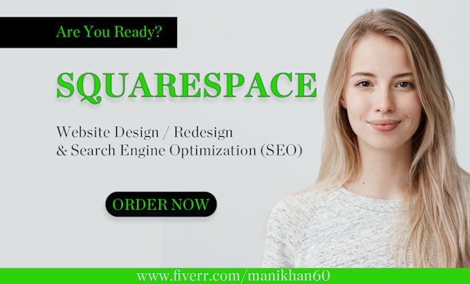 Gig Preview - Squarespace website design or redesign customization and SEO