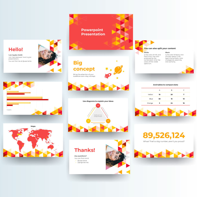 Gig Preview - Design a stunning powerpoint presentation for you