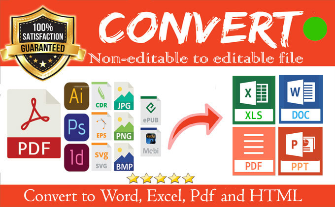 Gig Preview - Convert image, word or scanned pdf to excel sheet