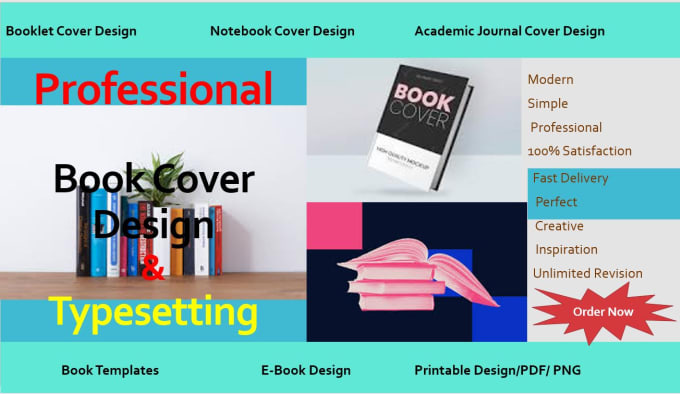 Gig Preview - Design book covers and typesettings with unique appearance