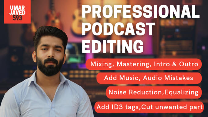 Gig Preview - Professional podcast audio editing, mixing and cleaning