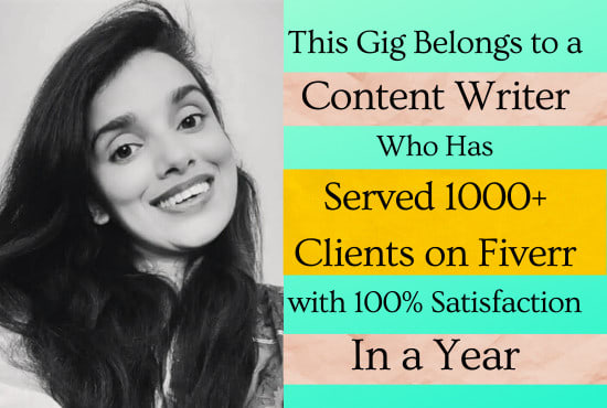 Gig Preview - Write 1000 to 1500 words SEO article blog post in 24 hours