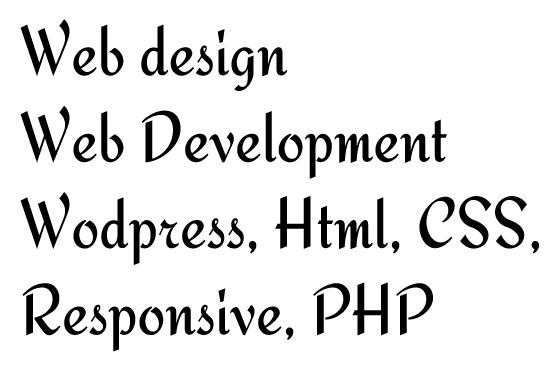 Gig Preview - Do web design and develoment