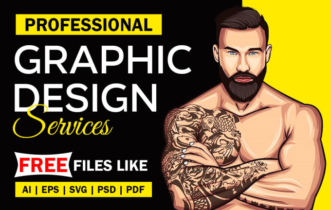 Gig Preview - Be your graphic designer in adobe illustrator, adobe photoshop work