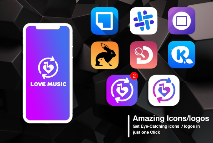 Gig Preview - Do mobile app icon design ,website icon,logo design