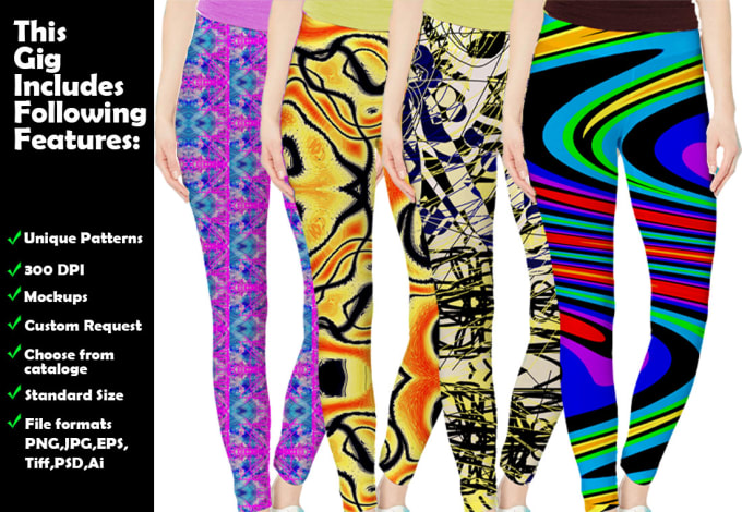 Gig Preview - Design a pattern for leggings joggers and yoga pants