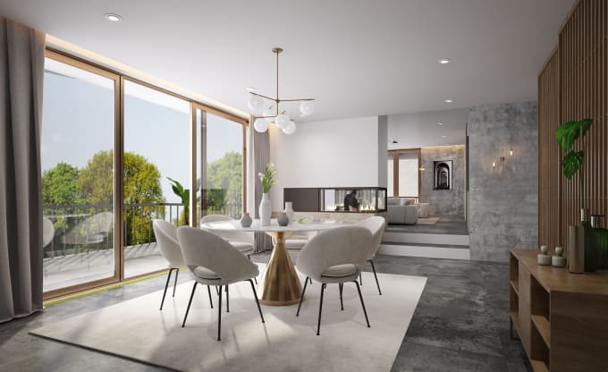 Bestseller - detailed design, realistic rendering for your interior space