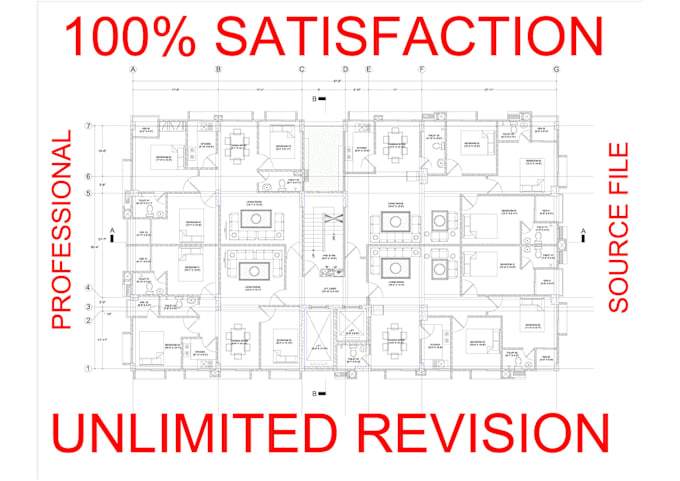 Gig Preview - Draw your architectural 2d floor plan in autocad