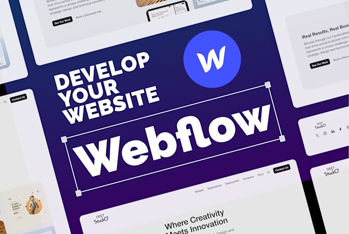 Gig Preview - Develop and design your professional webflow website