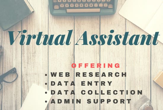 Gig Preview - Be your virtual assistant for data entry, copy past and web research