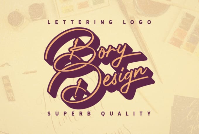 Gig Preview - Design a minimalist font lettering signature logo