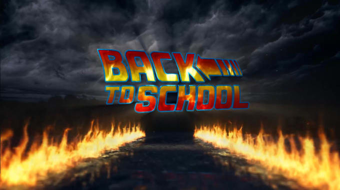 Gig Preview - Do a back to the future movie style logo intro video