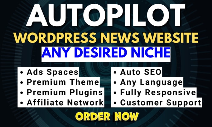 Bestseller - create wordpress automated news website or wordpress auto blog