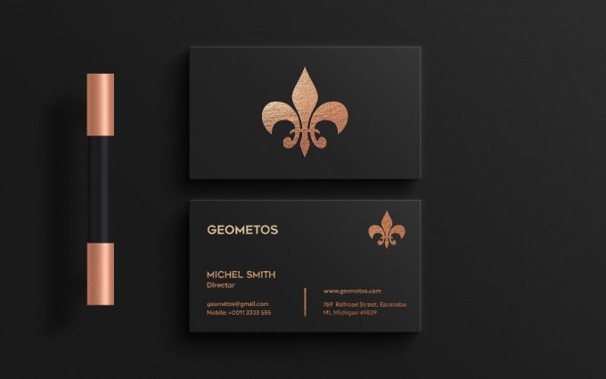 Gig Preview - Do luxury business card design and unique business card