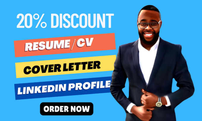 Gig Preview - Write a professional linkedin profile, cv, resume and cover letter