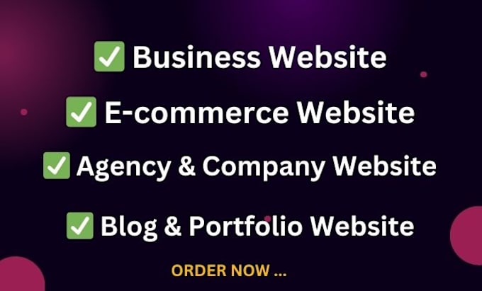 Bestseller - develop business, ecommerce, blog, company, and portfolio websites