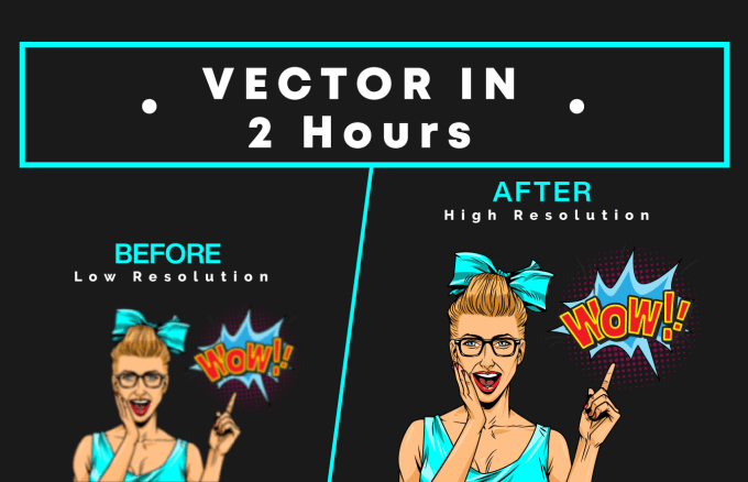 Gig Preview - Convert to vector, low res image to vector , redraw,fix logo