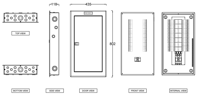 Gig Preview - Do any electrical panel board design and sld with autocad