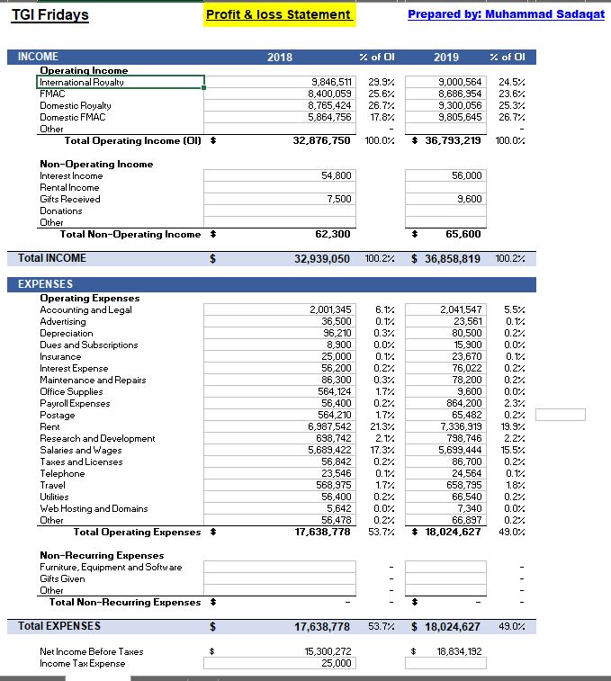 Gig Preview - Make financial statement profit and loss balance sheet